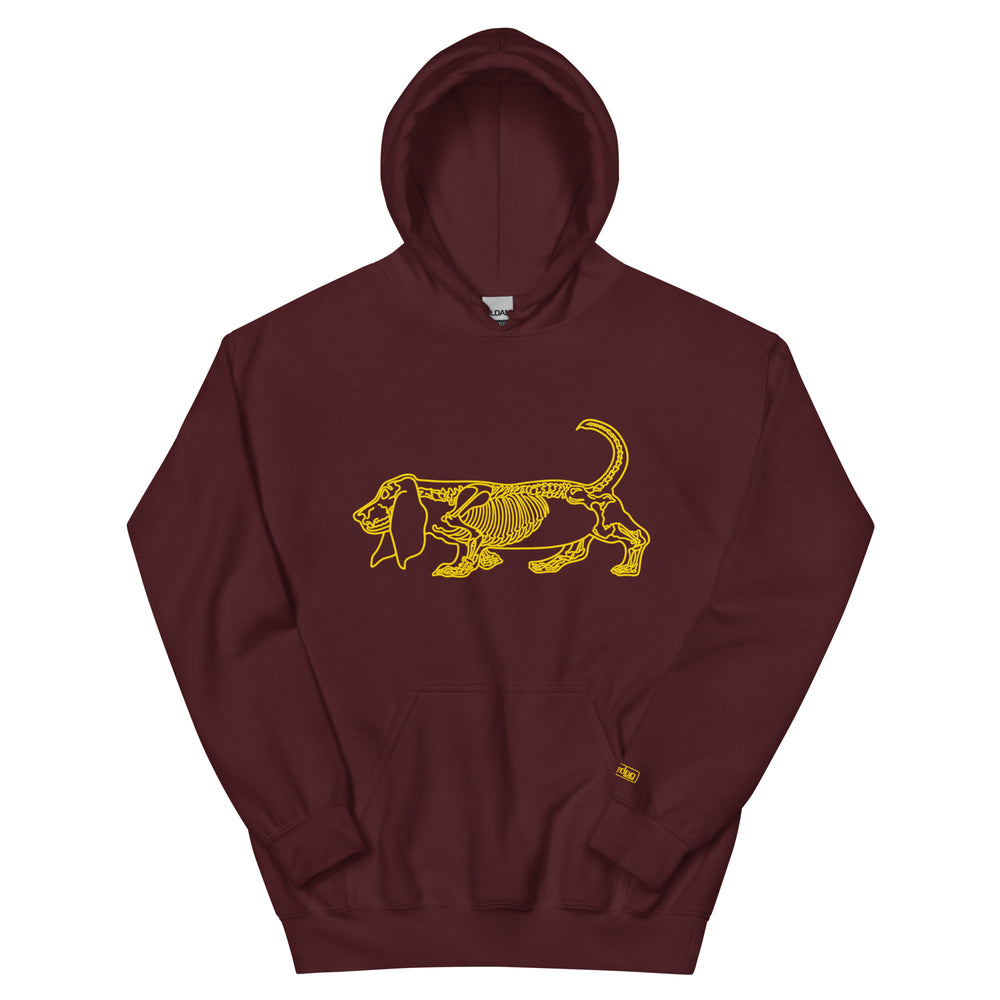 Basset Hound Skeleton Hoodie – Basset Lover Gift Sweatshirt