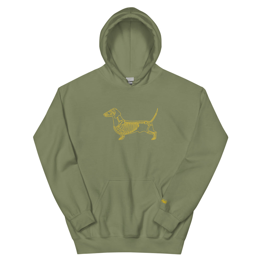 Dachshund Skeleton Hoodie – Wiener Dog Lover Gift Sweatshirt