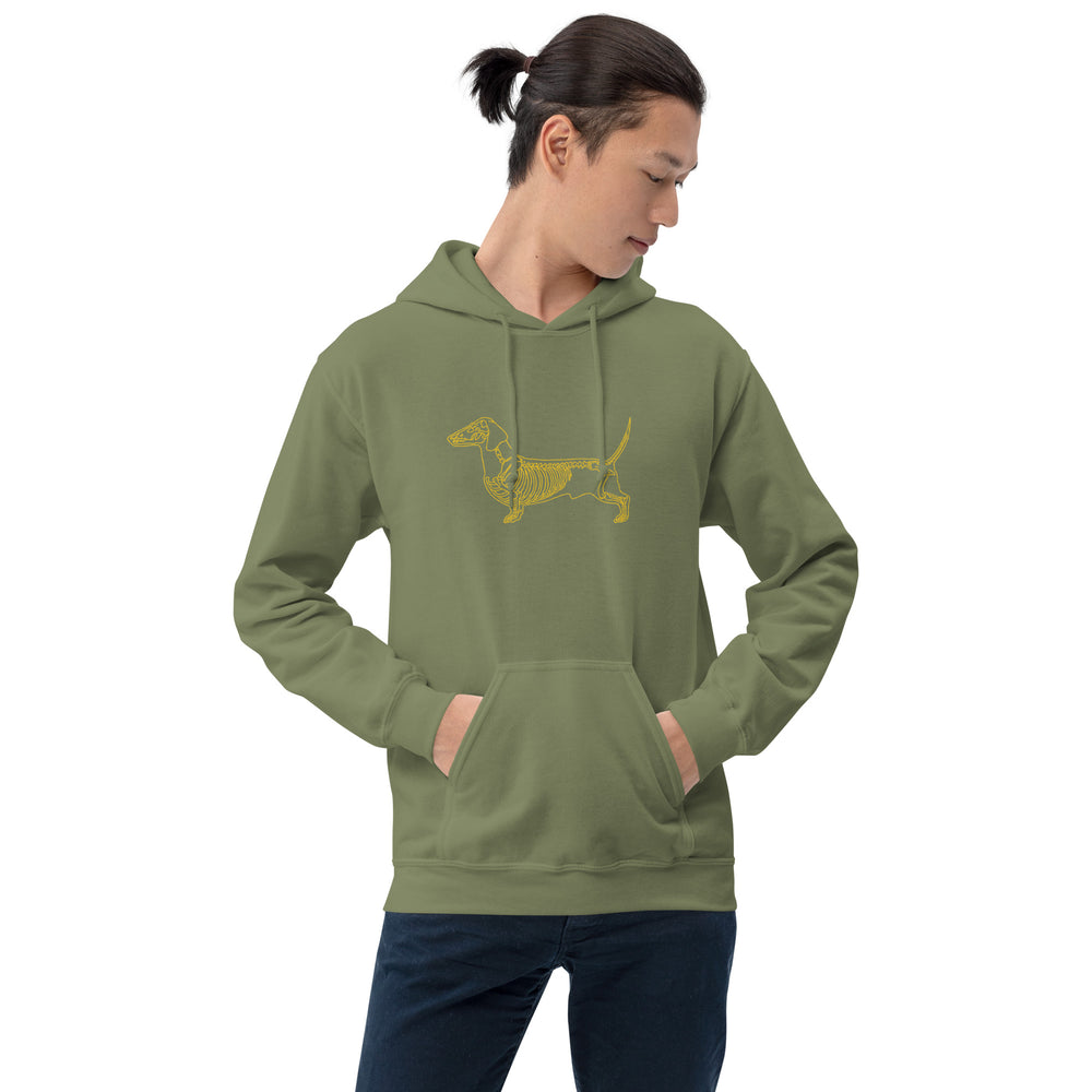 Dachshund Skeleton Hoodie – Wiener Dog Lover Gift Sweatshirt