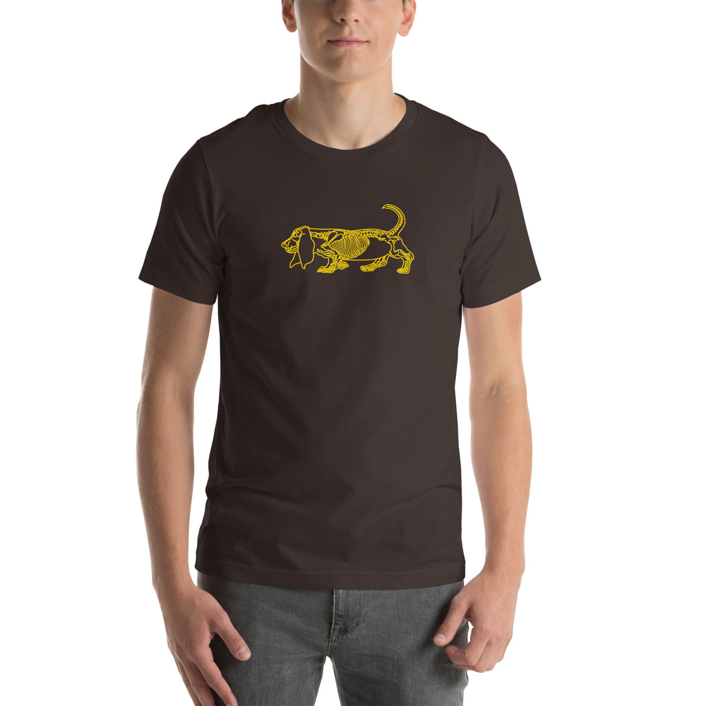 Basset Hound Skeleton T-Shirt – Basset Lover Gift