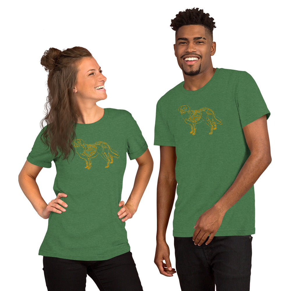 Golden Retriever Skeleton T-Shirt – Golden Lover Gift